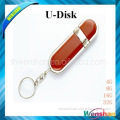metal and leather usb flash drive for gift